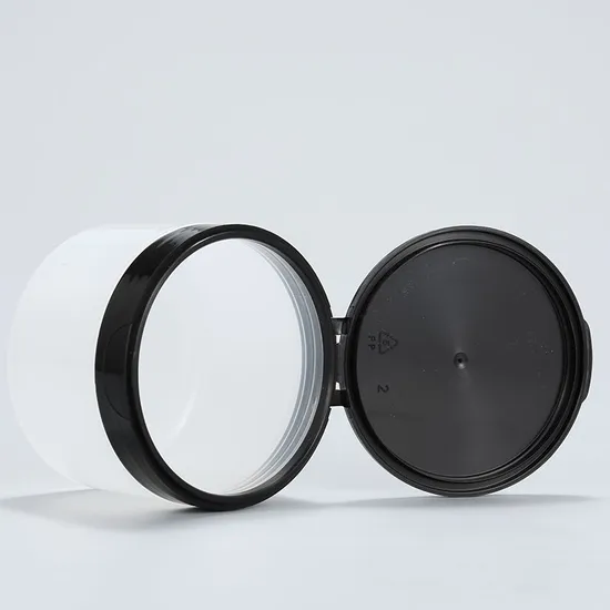 Cosmetic Scrub Face Care Container Flip Top Lid Skincare Packaging Large Recycled Plastic Jar 
