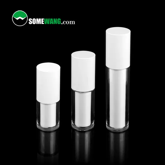 New Arrival Replaceable Empty Round Shape Plastic Airless Bottle for Cosmetic Packaging 