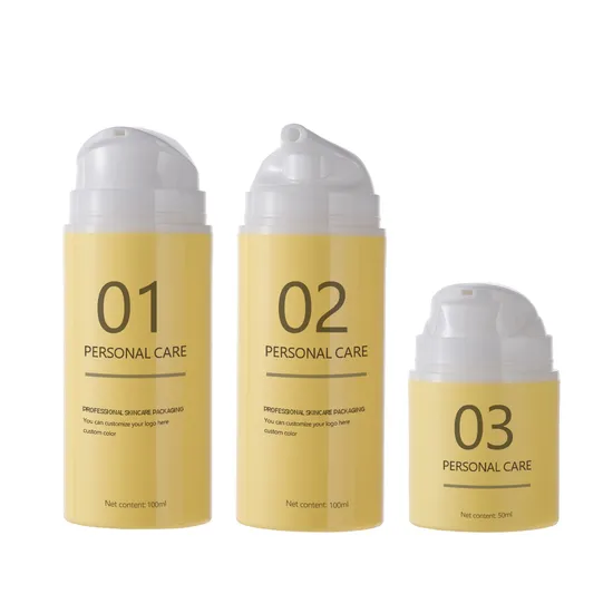 30ml 50ml 75ml 100ml 150ml Purple Airless Pump Bottle Plastic PCR Lotion Airless Bottles for Baby Face Cream Hair Gel 