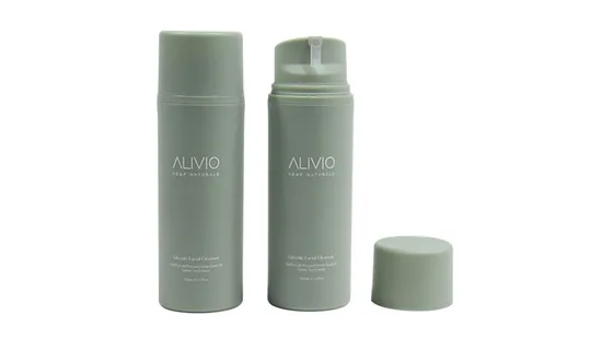 Cylindrical 30 Ml 50ml 80ml 100ml 120ml 150ml Green White Cosmetic PP Plastic Airless Lotion Pump Bottle 30ml 100 Ml with Lotion Pump 