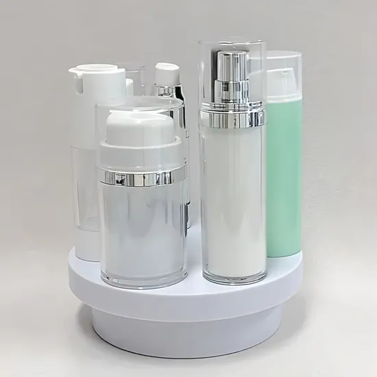 PCR Airless Bottle with Cosmetic Packaging Jar for Skincare Creams 