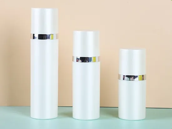 75ml Pearlized White Color PP Plastic Press Pump Airless Bottle for Cosmetic Packaging 